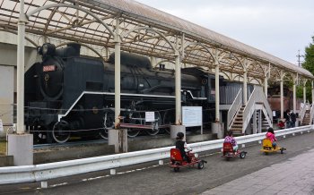 機関車の展示